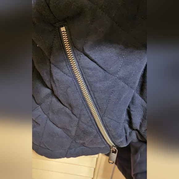 Athleta  Retroplush Quilted Crewneck Navy Blue  Sweatshirt. XL   V-GRK - Picture 5 of 11